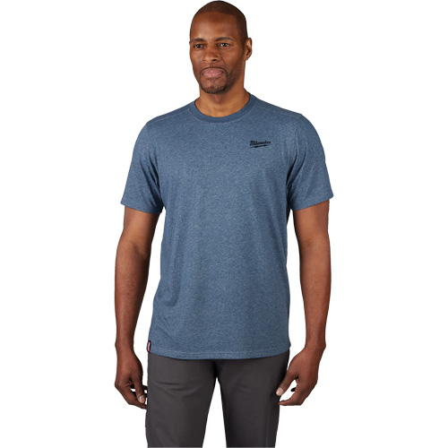 T-shirt de travail hybride, Hommes, Petit, Bleu Distribution Industrielle GC
