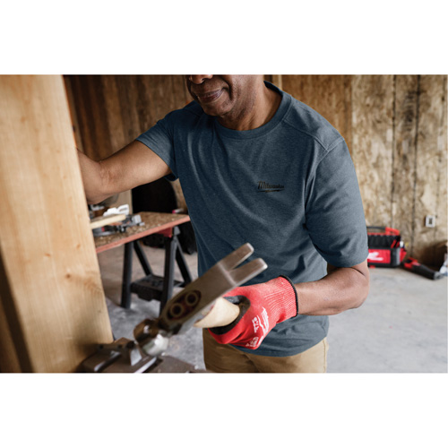 T-shirt de travail hybride, Hommes, Petit, Bleu Distribution Industrielle GC