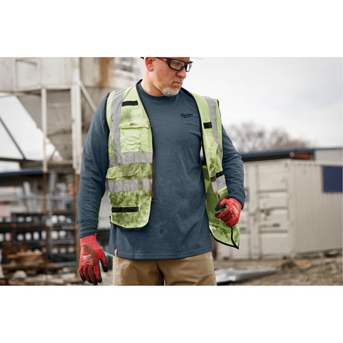 T-shirt de travail hybride, Hommes, Petit, Bleu Distribution Industrielle GC