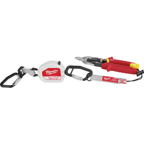 Longe doutil &agrave; connexion rapide, R&eacute;tractable, Mousqueton double Distribution Industrielle GC