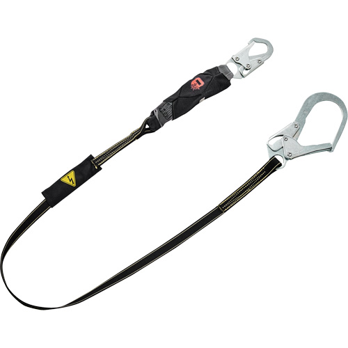 V-Series Welding Shock Absorbing Lanyard, 6', Snap Hook Center, Snap Hook Leg Ends, Kevlar&reg;/Nomex&reg; Distribution Industrielle GC