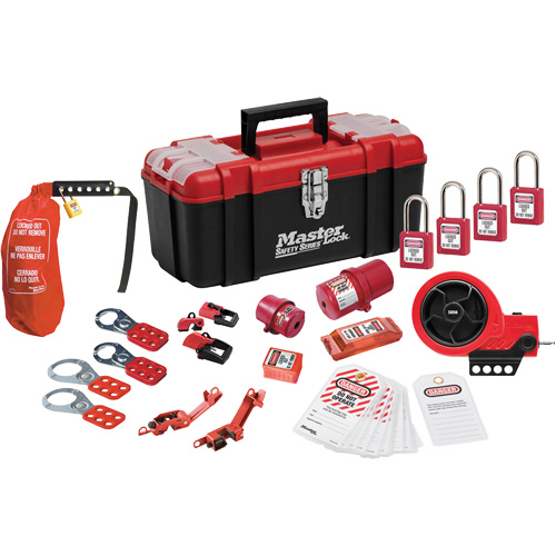 Premier Lockout Kit with Zenex Thermoplastic Locks, Electrical Kit, 21 Components Distribution Industrielle GC