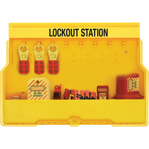 Station de cadenassage dappareils &eacute;lectriques de qualit&eacute; sup&eacute;rieure, Cadenas Aucune, Capacit&eacute; de 16, Cadenas Non compris Distribution Industrielle GC