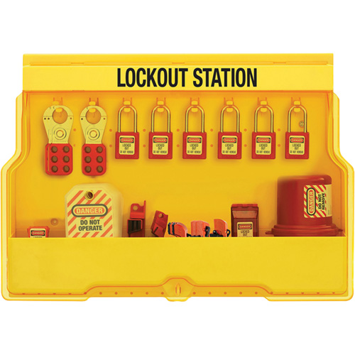 Premier Electrical Lockout Station, Thermoplastic Padlocks, 16 Padlock Capacity, Padlocks Included Distribution Industrielle GC