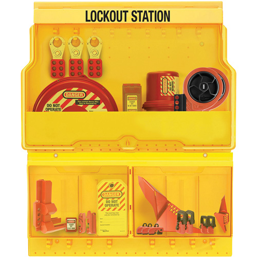 Station de cadenassage pour vannes et appareils &eacute;lectriques de luxe et de qualit&eacute; sup&eacute;rieure, Cadenas Aucune, Capacit&eacute; de 32, Cadenas Non compris Distribution Industrielle GC