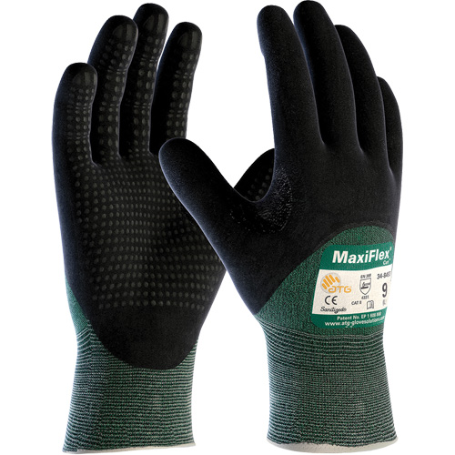 Gants r&eacute;sistant aux coupures ATG MaxiFlex Cut, Taille T-Grand, Calibre 15, Rev&ecirc;tement Nitrile, Enveloppe en Fil technique, ASTM ANSI niveau A2/EN 388 niveau 3/EN 388 niveau B Distribution Industrielle GC