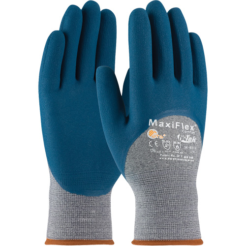 Gants en tricot sans couture ATG MaxiFlex Comfort, Grand, R&ecirc;vetement Nitrile, Calibre 15, Enveloppe en Nylon Distribution Industrielle GC