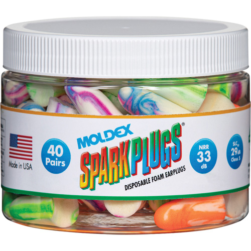 SparkPlugs Earplugs, Bulk - Canister Distribution Industrielle GC