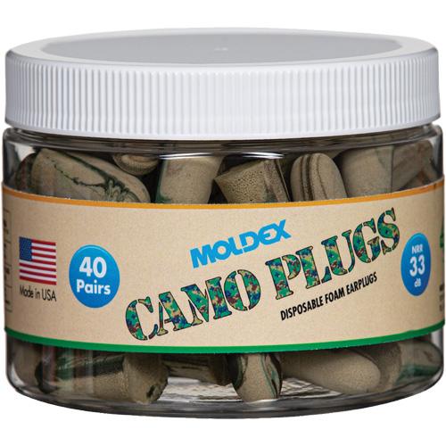 Camo Earplugs, Bulk - Canister Distribution Industrielle GC