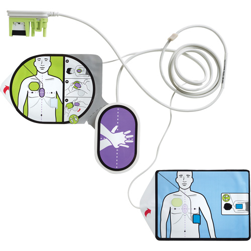 &eacute;lectrodes RCR pour adultes & enfants Uni-Padz, Zoll AED 3 Pour, Classe 4 Distribution Industrielle GC