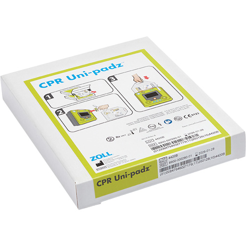 &eacute;lectrodes RCR pour adultes & enfants Uni-Padz, Zoll AED 3 Pour, Classe 4 Distribution Industrielle GC