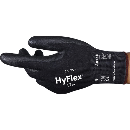 HyFlex&reg; 11-757 Cut-Resistant Gloves, Size 6, 18 Gauge, Polyurethane Coated, Intercept Shell, ASTM ANSI Level A7/EN 388 Level F Distribution Industrielle GC