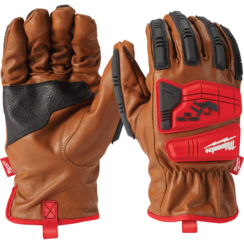 Goatskin Impact Gloves, Small, Grain Leather Palm Distribution Industrielle GC