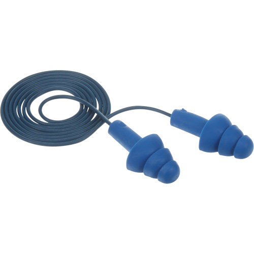 Bouchons d'oreilles pr&eacute;moul&eacute;s E-A-R Ultrafit , Avec cordon, Taille unique, Vrac - Sac en poly, NRR dB NRR 25 dB Distribution Industrielle GC