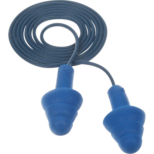 Bouchons d'oreilles pr&eacute;moul&eacute;s E-A-R Ultrafit , Avec cordon, Taille unique, Vrac - Sac en poly, NRR dB NRR 25 dB Distribution Industrielle GC
