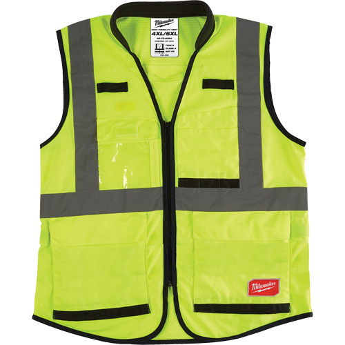 Veste de s&eacute;curit&eacute; haute performance, Jaune lime haute visibilit&eacute;, 4T-Grand/5T-Grand Distribution Industrielle GC
