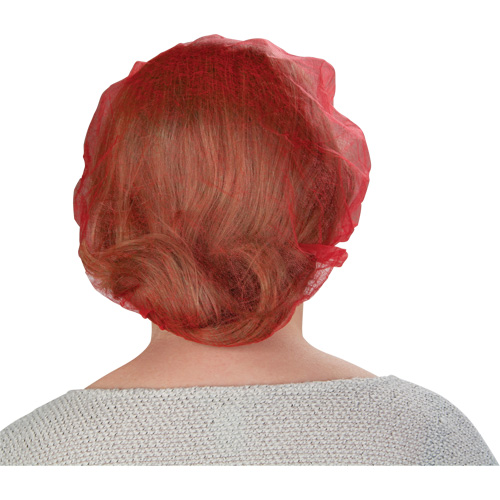 Bonnets bouffants, Polypropyl&egrave;ne, 24", Rouge Distribution Industrielle GC