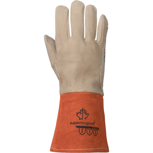 TIG Welding Gloves, Grain Deerskin, Size Medium Distribution Industrielle GC