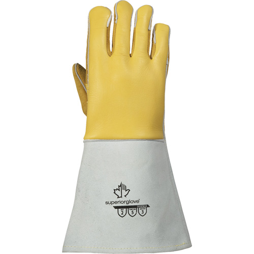 Gants de soudage TIG, Cuir fleur de d'&eacute;lan, Taille Petit Distribution Industrielle GC