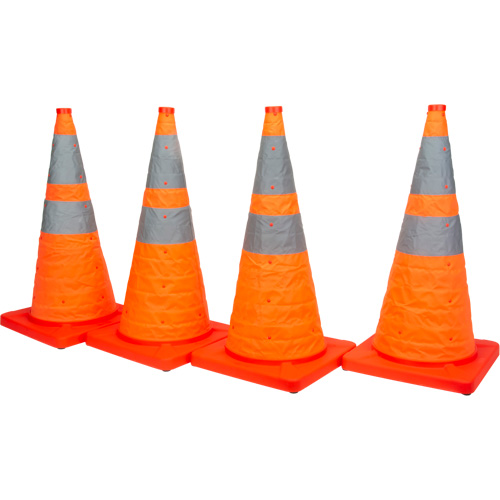 Collapsible Traffic Cone, 28" H, Orange Distribution Industrielle GC