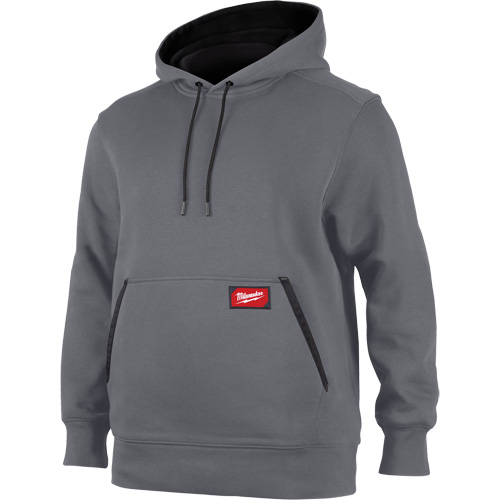 Midweight Pullover Hoodie, Men's, Small, Grey Distribution Industrielle GC