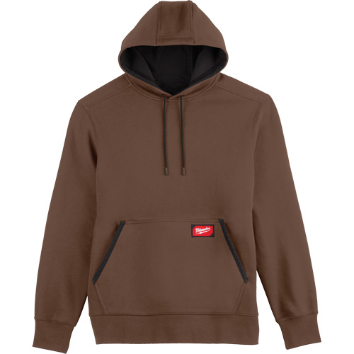 Midweight Pullover Hoodie, Men's, Small, Brown Distribution Industrielle GC