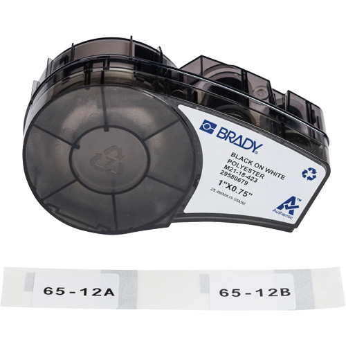 &eacute;tiquettes polyvalentes avec ruban pour environnements hostiles, Noir Distribution Industrielle GC