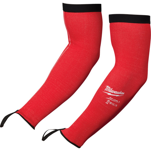 Protective Sleeves, Polyethylene, 16", ANSI/ISEA 105 Level 3/EN 388 Level 3/EN 388 Level C, Red Distribution Industrielle GC
