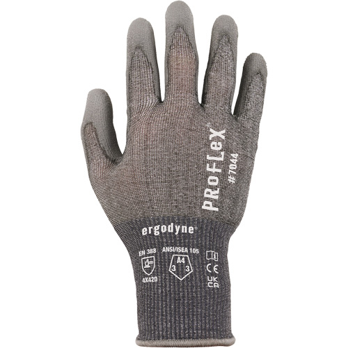 Gants r&eacute;sistant &agrave; la coupe Proflex 7025, Taille Petit, Calibre 18, Rev&ecirc;tement Polyur&eacute;thane, Enveloppe en Nylon/PEHP/Spandex, ASTM ANSI niveau A2/EN 388 niveau B Distribution Industrielle GC