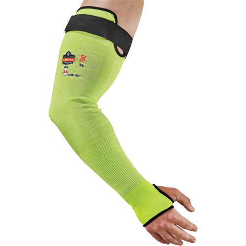 Manche de protection contre la coupe ProFlex 7941-PR, TenaLux, 22", ASTM ANSI niveau A4/EN 388 niveau D, Lime haute visibilit&eacute; Distribution Industrielle GC