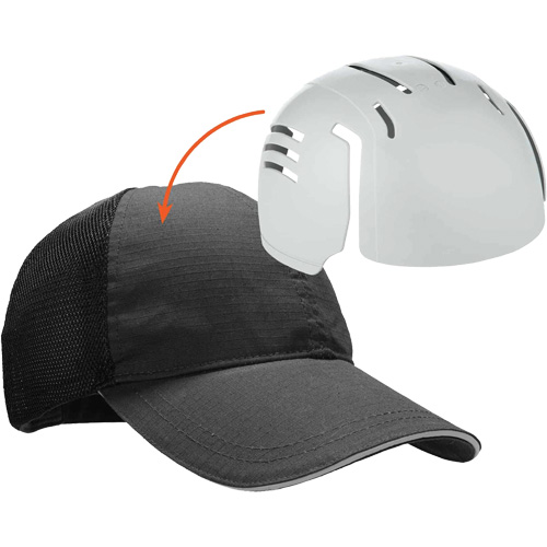 Casquette de baseball standard Skullerz 8946 avec encart, Noir Distribution Industrielle GC