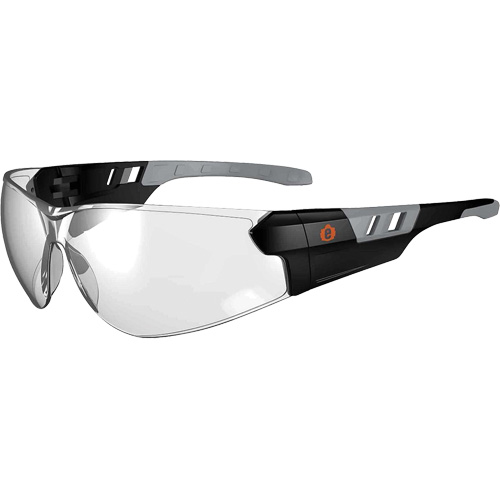 Lunettes de s&eacute;curit&eacute; sans monture Skullerz SAGA, Lentille Int&eacute;rieur/ext&eacute;rieur, Anti-&eacute;gratignures, ANSI Z87+/R&eacute;pond ou surpasse la norme CSA Z94.3 Distribution Industrielle GC
