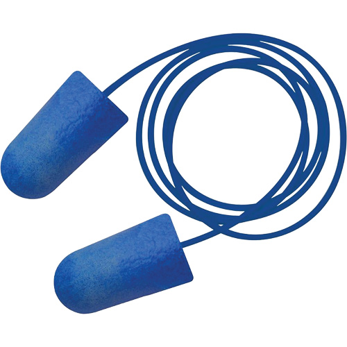 Bouchons d'oreilles biosourc&eacute;s d&eacute;tectables par le m&eacute;tal Food Pro Bullet BioSoft, Avec cordon, Taille unique, Vrac - Boîte, NRR dB 32 Distribution Industrielle GC