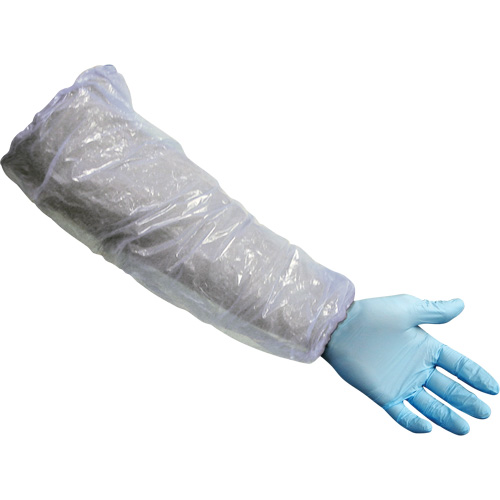 Sleeves, 16" long, Polyethylene, White Distribution Industrielle GC