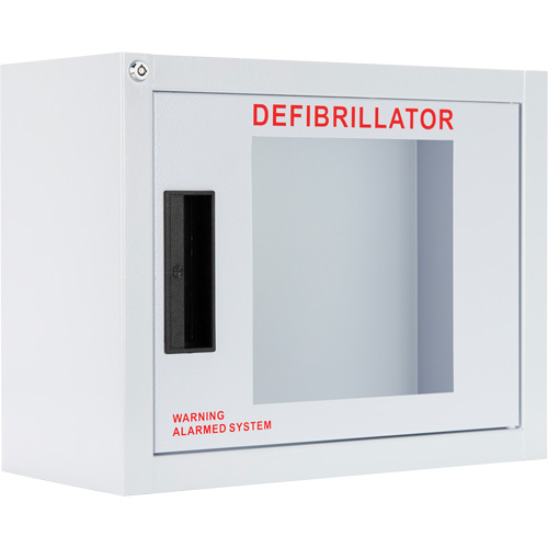 Armoire compacte standard pour DEA avec alarme, Philips/Defibtech/Heartsine Pour, Non m&eacute;dical Distribution Industrielle GC