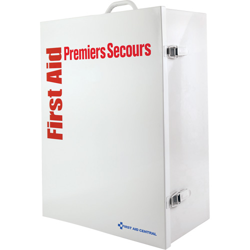 Armoire pour premiers soins SmartCompliance, R&eacute;pond &agrave; la norme CSA Z1220-17 type 3 environnements &agrave; haut risque, Moyen (26-50 travailleurs) Distribution Industrielle GC