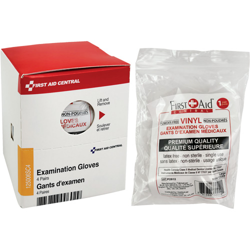 Recharge de gants d'examen SmartCompliance, Vinyle, Sans poudre, Transparent, Classe 2 Distribution Industrielle GC