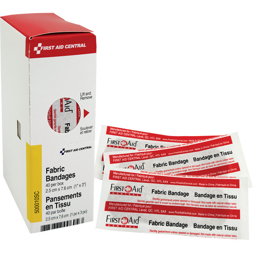 Recharge de bandages adh&eacute;sifs SmartCompliance, Rectangulaire/carr&eacute;e, 3", Tissu, Non st&eacute;rile Distribution Industrielle GC
