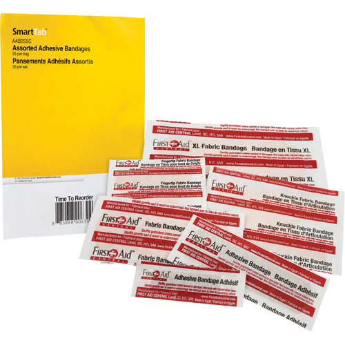 Recharge de bandages adh&eacute;sifs SmartCompliance, Assorti, Tissu/Plastique, Non st&eacute;rile Distribution Industrielle GC