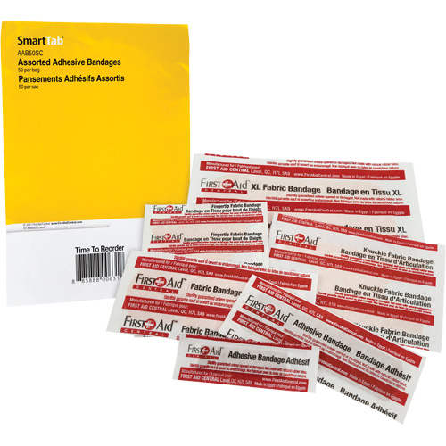 Recharge de bandages adh&eacute;sifs SmartCompliance, Assorti, Tissu/Plastique, Non st&eacute;rile Distribution Industrielle GC