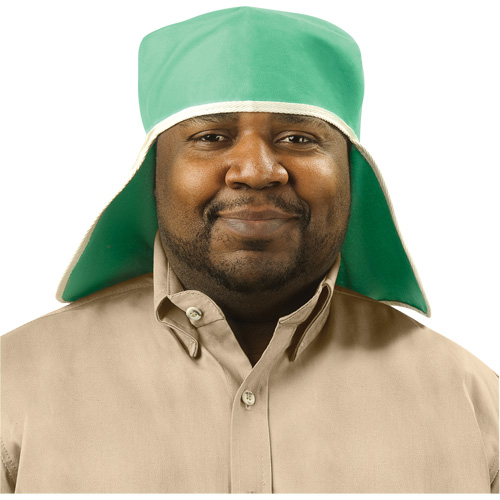 Weldlite Welding Cap With Neck Drape, One Size, Green Distribution Industrielle GC