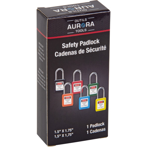 Lock for Lockouts, Safety Padlock, Keyed Different, Thermoplastic, 1-1/2" Width Distribution Industrielle GC