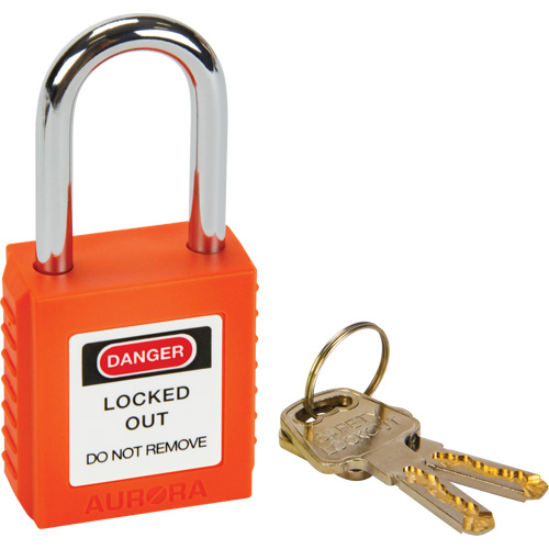 Lock for Lockouts, Safety Padlock, Keyed Different, Thermoplastic, 1-1/2" Width Distribution Industrielle GC