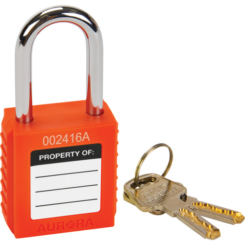Lock for Lockouts, Safety Padlock, Keyed Different, Thermoplastic, 1-1/2" Width Distribution Industrielle GC