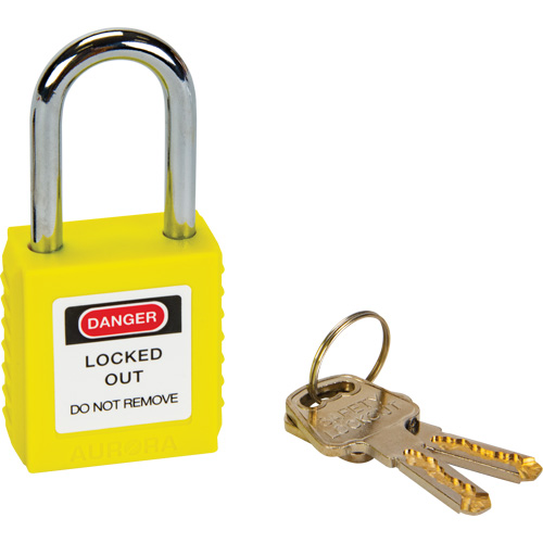 Lock for Lockouts, Safety Padlock, Keyed Different, Thermoplastic, 1-1/2" Width Distribution Industrielle GC