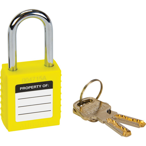 Lock for Lockouts, Safety Padlock, Keyed Different, Thermoplastic, 1-1/2" Width Distribution Industrielle GC