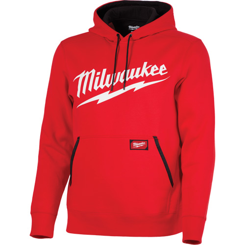 Midweight Pullover Hoodie with Milwaukee&reg; Logo, Men's, Small, Red Distribution Industrielle GC