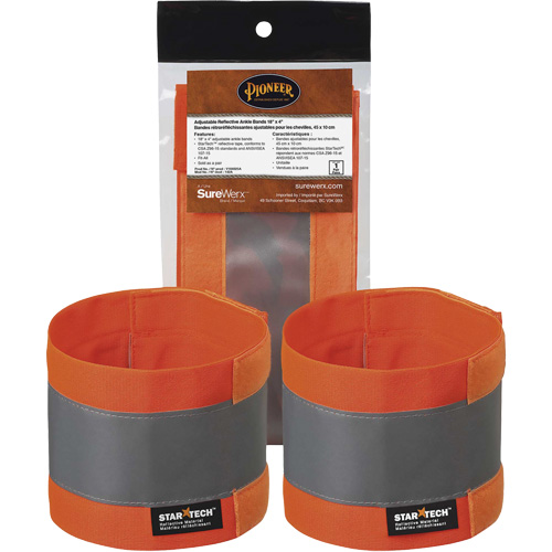 142A Bandes de cheville ajustables haute visibilit&eacute; Distribution Industrielle GC