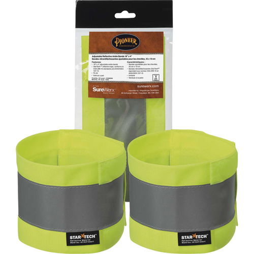 143A Bandes de cheville ajustables haute visibilit&eacute; Distribution Industrielle GC