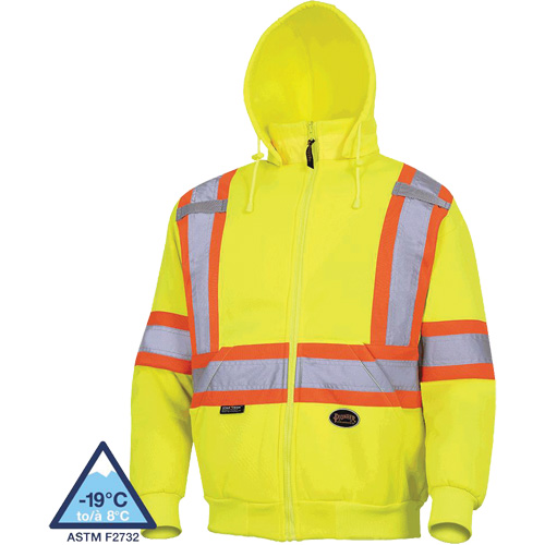 6925 Hoodie, X-Small, High Visibility Yellow Distribution Industrielle GC